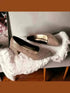Coral Shimmer Ballerina Shoes - cunei